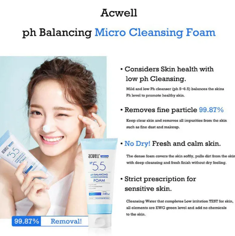 No 5.5 pH Balancing Micro Cleansing Foam